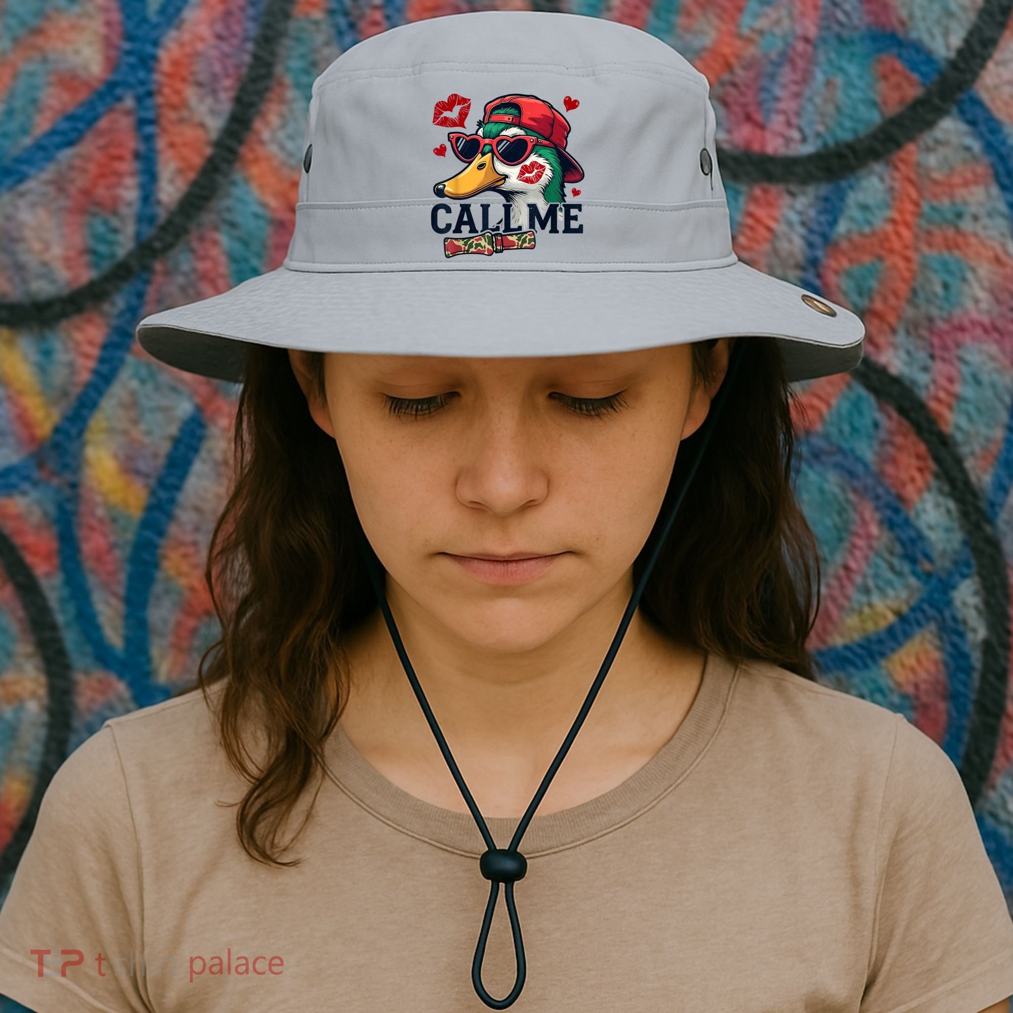 Call Me Valentines Duck Hunting Lover For Hunter Bucket Hat