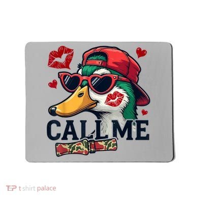 Call Me Valentines Duck Hunting Lover For Hunter Mousepad