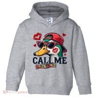 Call Me Valentines Duck Hunting Lover For Hunter Toddler Hoodie thumb 0