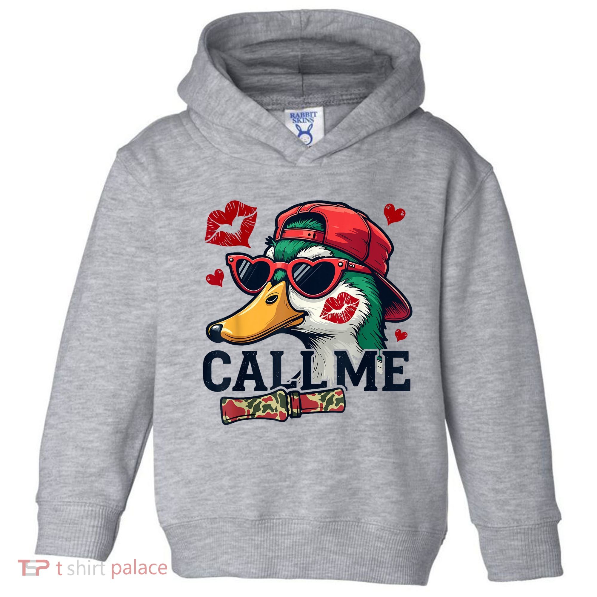 Call Me Valentines Duck Hunting Lover For Hunter Toddler Hoodie