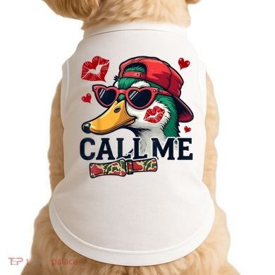 Call Me Valentines Duck Hunting Lover For Hunter Doggie Tank