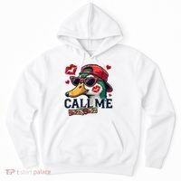 Call Me Valentines Duck Hunting Lover For Hunter Hoodie thumb 0