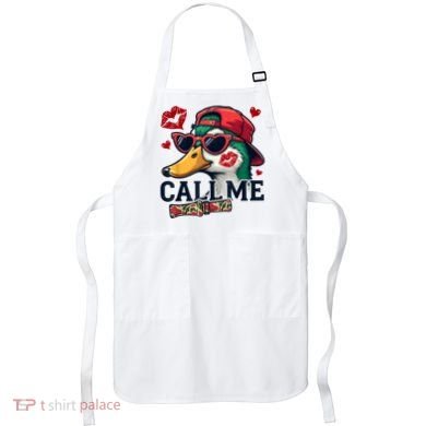 Call Me Valentines Duck Hunting Lover For Hunter Apron