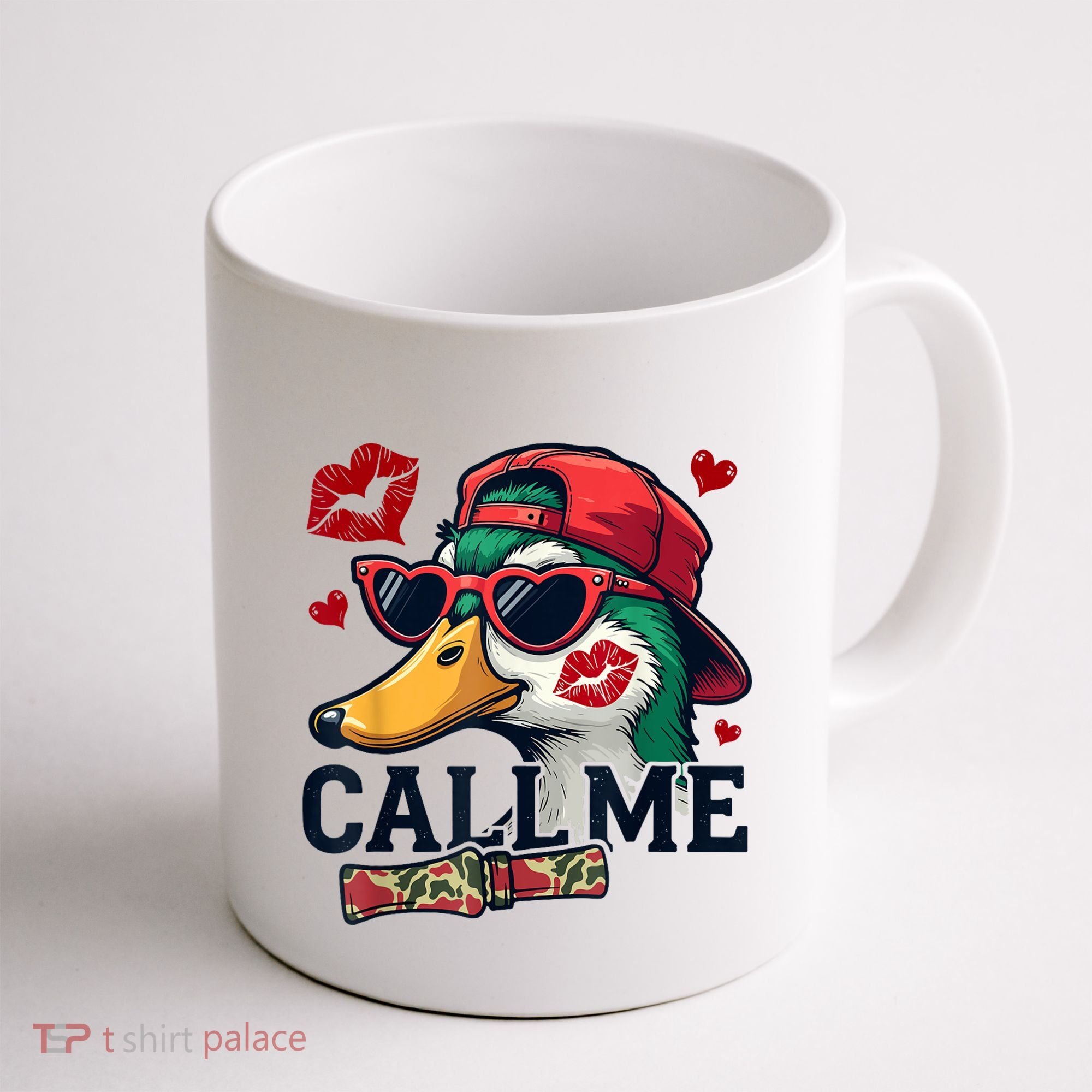 Call Me Valentines Duck Hunting Lover For Hunter Coffee Mug