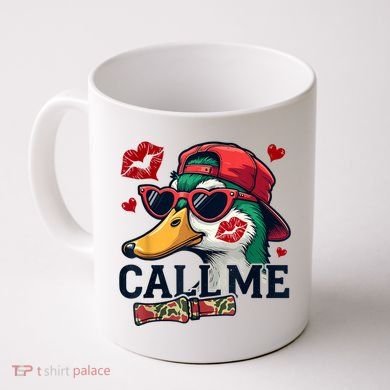 Call Me Valentines Duck Hunting Lover For Hunter Coffee Mug