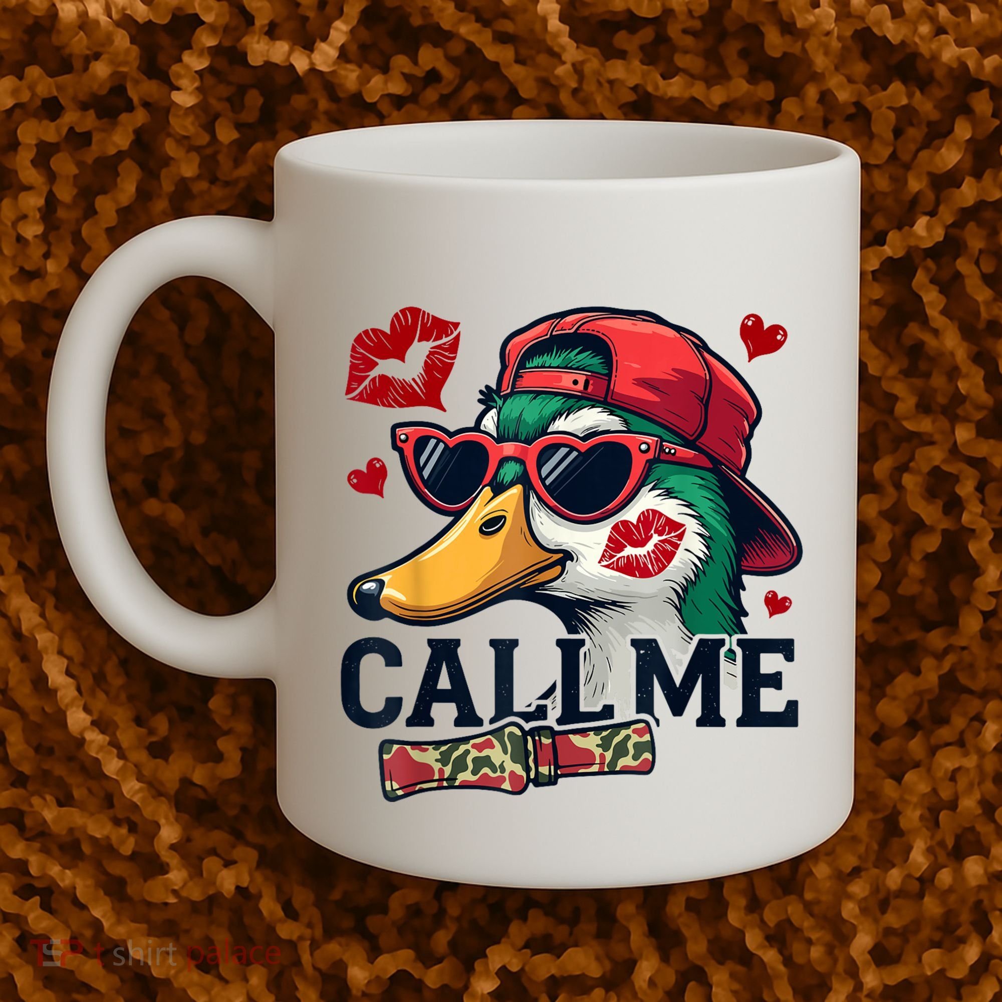Call Me Valentines Duck Hunting Lover For Hunter Coffee Mug