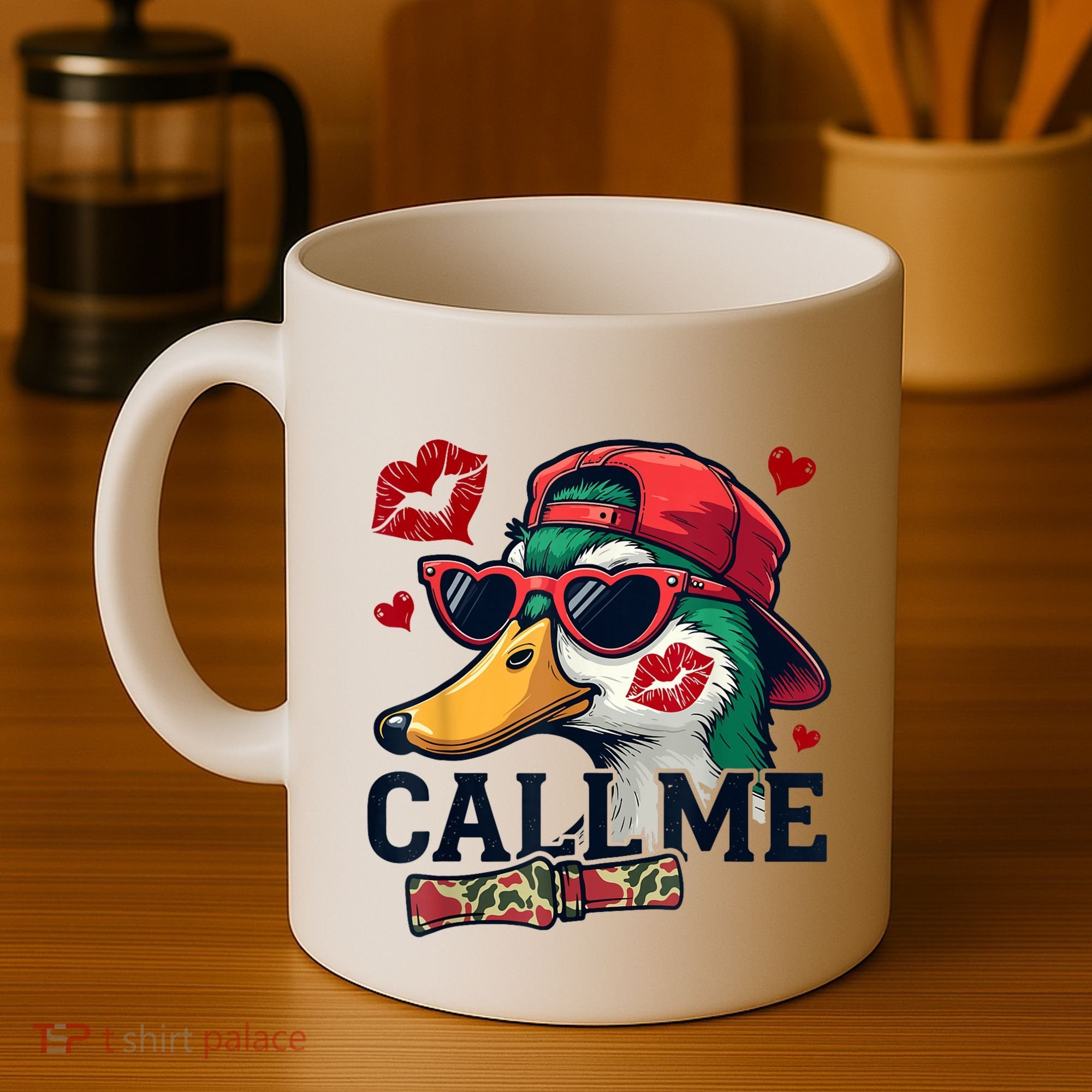 Call Me Valentines Duck Hunting Lover For Hunter Coffee Mug