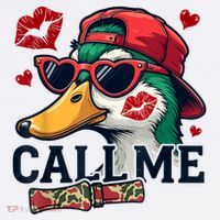Call Me Valentines Duck Hunting Lover For Hunter Beanie thumb 2