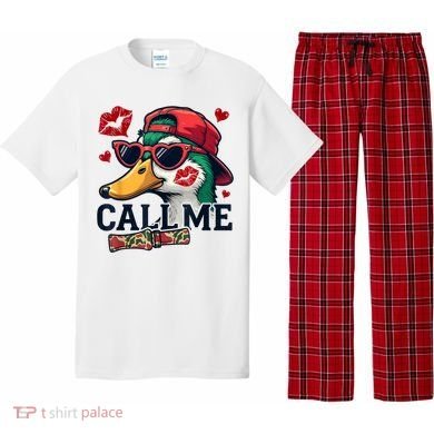 Call Me Valentines Duck Hunting Lover For Hunter Pajama Set