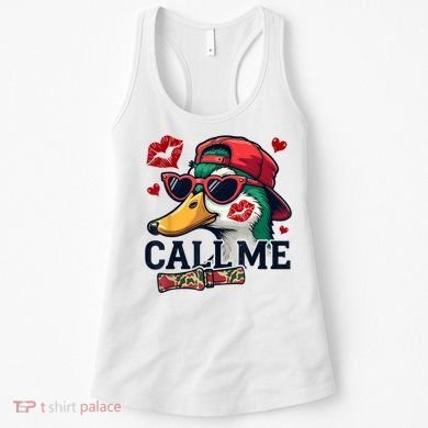 Call Me Valentines Duck Hunting Lover For Hunter Women's Tank Top