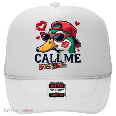 Call Me Valentines Duck Hunting Lover For Hunter Hat