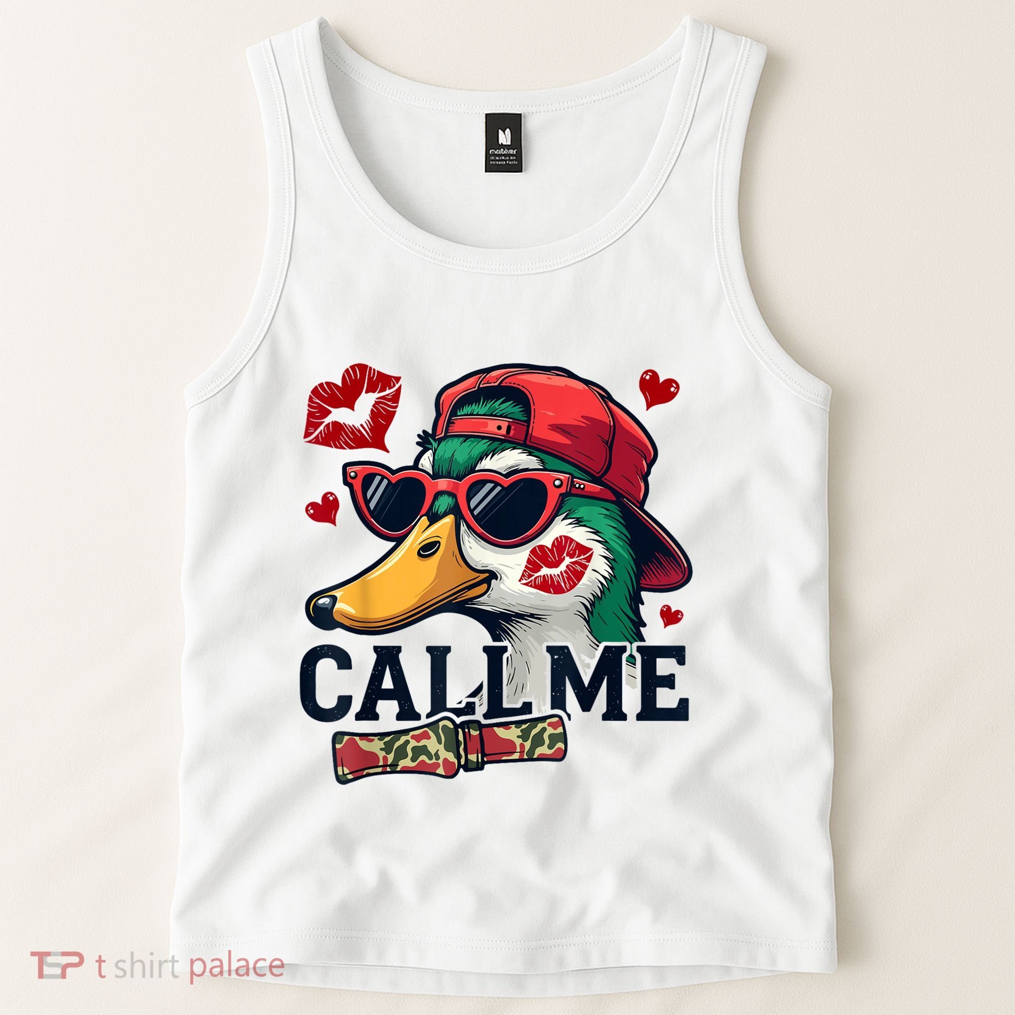 Call Me Valentines Duck Hunting Lover For Hunter Tank Top