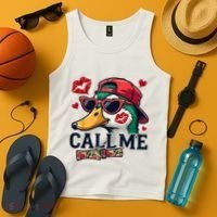 Call Me Valentines Duck Hunting Lover For Hunter Tank Top thumb 4