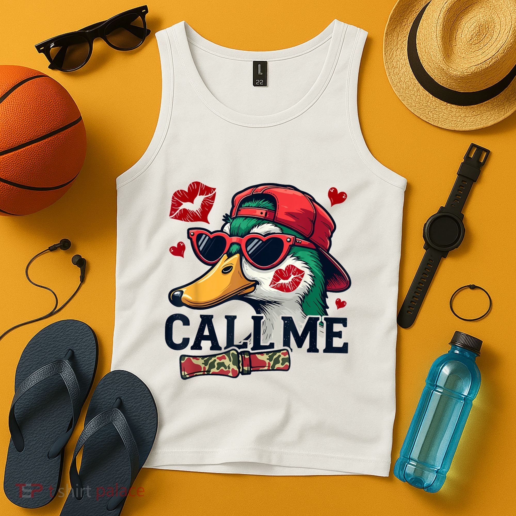 Call Me Valentines Duck Hunting Lover For Hunter Tank Top