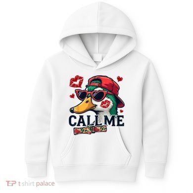 Call Me Valentines Duck Hunting Lover For Hunter Kids Hoodie