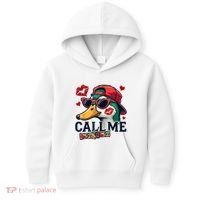 Call Me Valentines Duck Hunting Lover For Hunter Kids Hoodie thumb 0