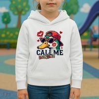 Call Me Valentines Duck Hunting Lover For Hunter Kids Hoodie thumb 3
