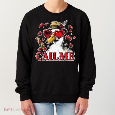 Call Me Valentines Duck Hunting Lover For Hunter Women's Sweatshirt