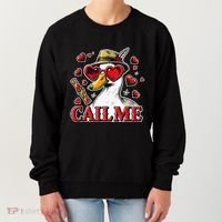 Call Me Valentines Duck Hunting Lover For Hunter Women's Sweatshirt thumb 0