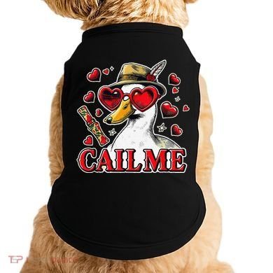 Call Me Valentines Duck Hunting Lover For Hunter Doggie Tank