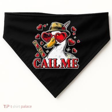 Call Me Valentines Duck Hunting Lover For Hunter USA-Made Doggie Bandana