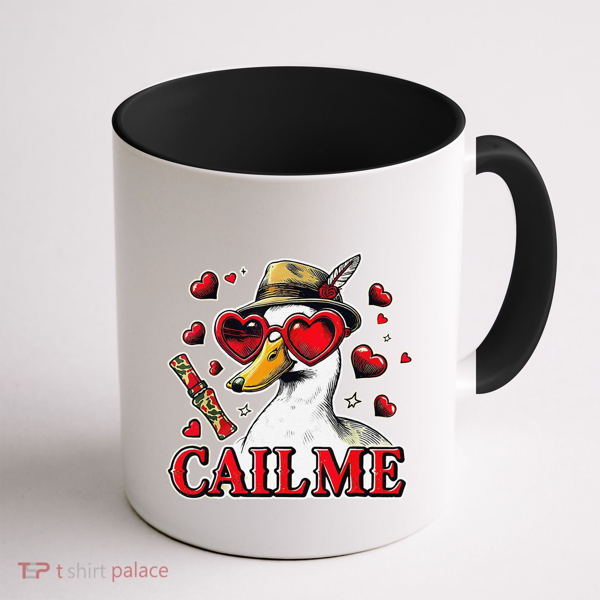 Call Me Valentines Duck Hunting Lover For Hunter Coffee Mug