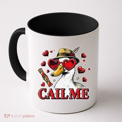 Call Me Valentines Duck Hunting Lover For Hunter Coffee Mug