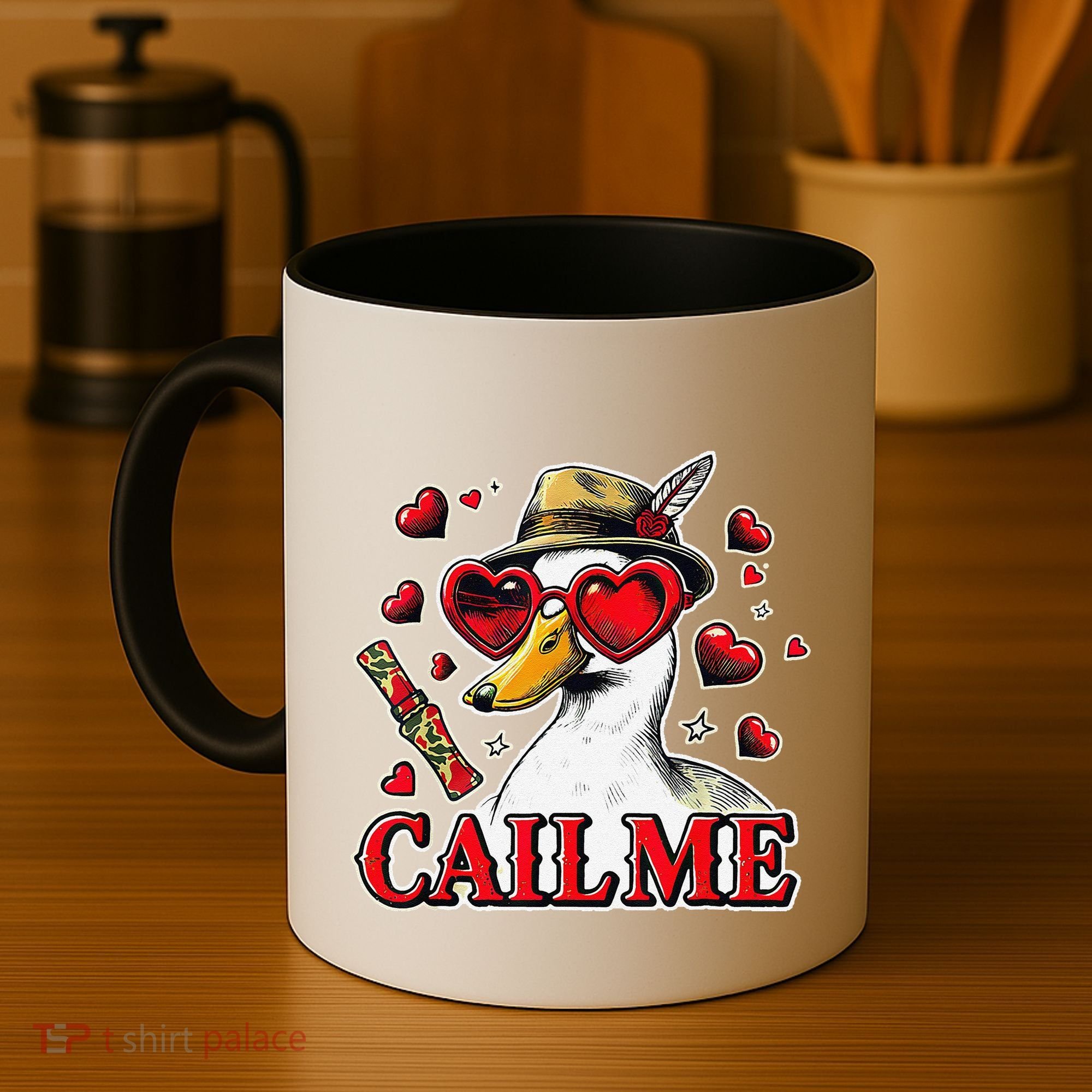 Call Me Valentines Duck Hunting Lover For Hunter Coffee Mug