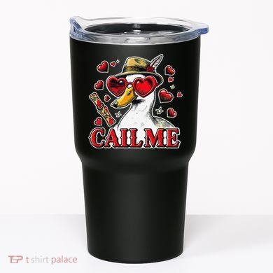 Call Me Valentines Duck Hunting Lover For Hunter Tumbler