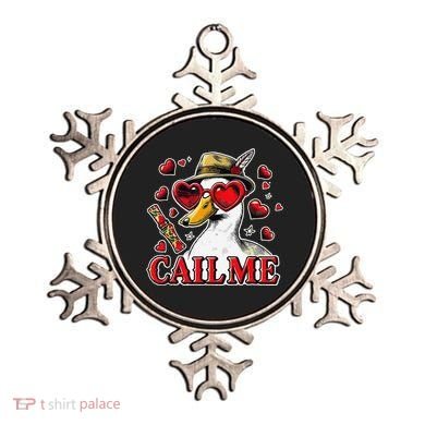 Call Me Valentines Duck Hunting Lover For Hunter Ornament