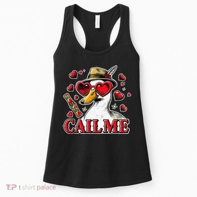 Call Me Valentines Duck Hunting Lover For Hunter Women's Tank Top