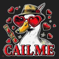 Call Me Valentines Duck Hunting Lover For Hunter Hat thumb 2