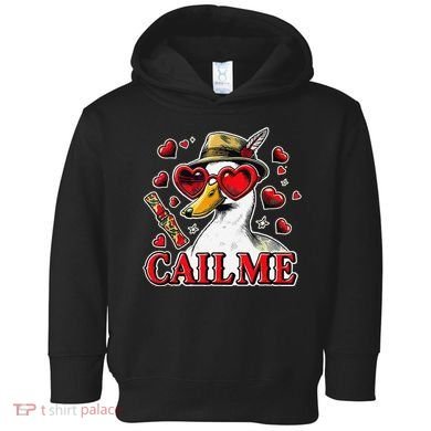 Call Me Valentines Duck Hunting Lover For Hunter Toddler Hoodie