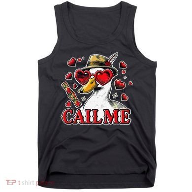 Call Me Valentines Duck Hunting Lover For Hunter Tank Top