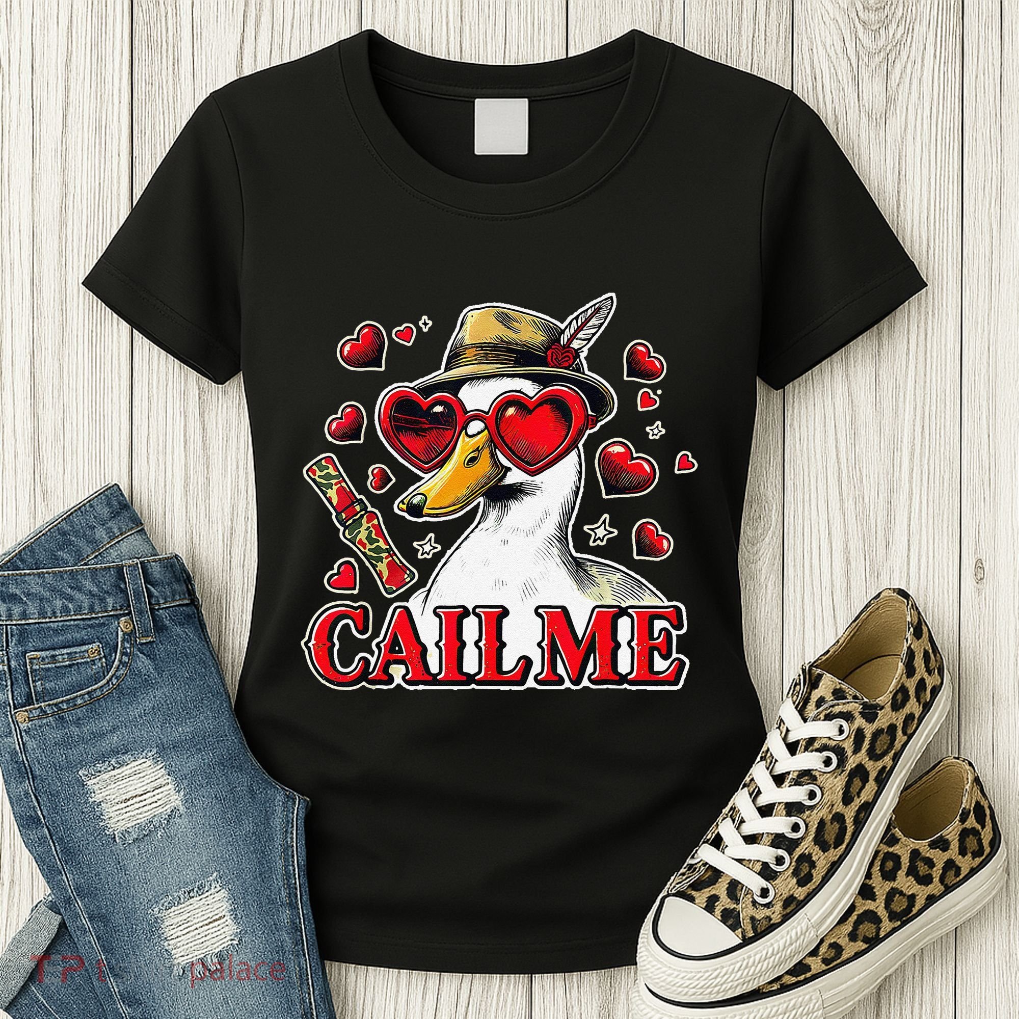Call Me Valentines Duck Hunting Lover For Hunter Women's T-Shirt