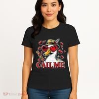 Call Me Valentines Duck Hunting Lover For Hunter Women's T-Shirt thumb 4