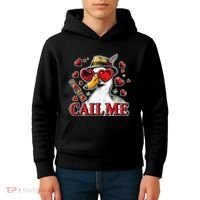 Call Me Valentines Duck Hunting Lover For Hunter Kids Hoodie thumb 4