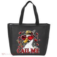 Call Me Valentines Duck Hunting Lover For Hunter Tote Bag thumb 0