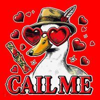 Call Me Valentines Duck Hunting Lover For Hunter Santa Hat thumb 1