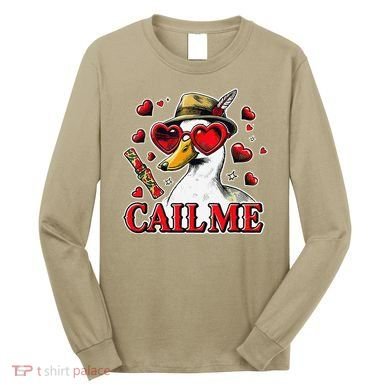 Call Me Valentines Duck Hunting Lover For Hunter Long Sleeve Shirt