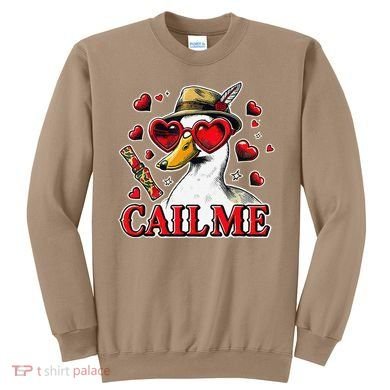 Call Me Valentines Duck Hunting Lover For Hunter Sweatshirt