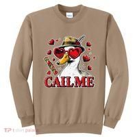 Call Me Valentines Duck Hunting Lover For Hunter Sweatshirt thumb 0