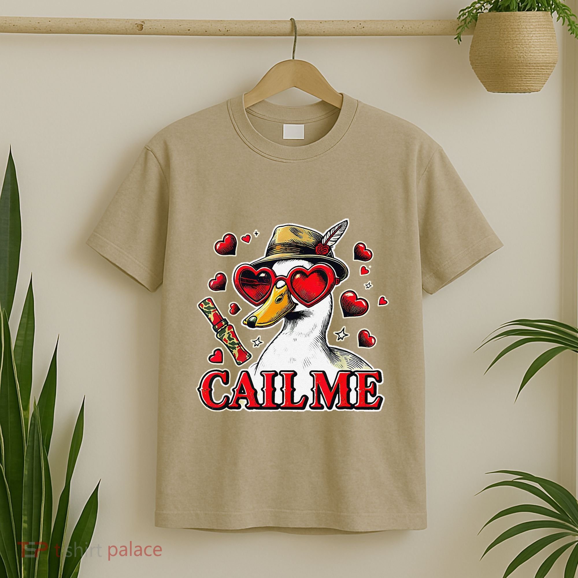 Call Me Valentines Duck Hunting Lover For Hunter T-Shirt