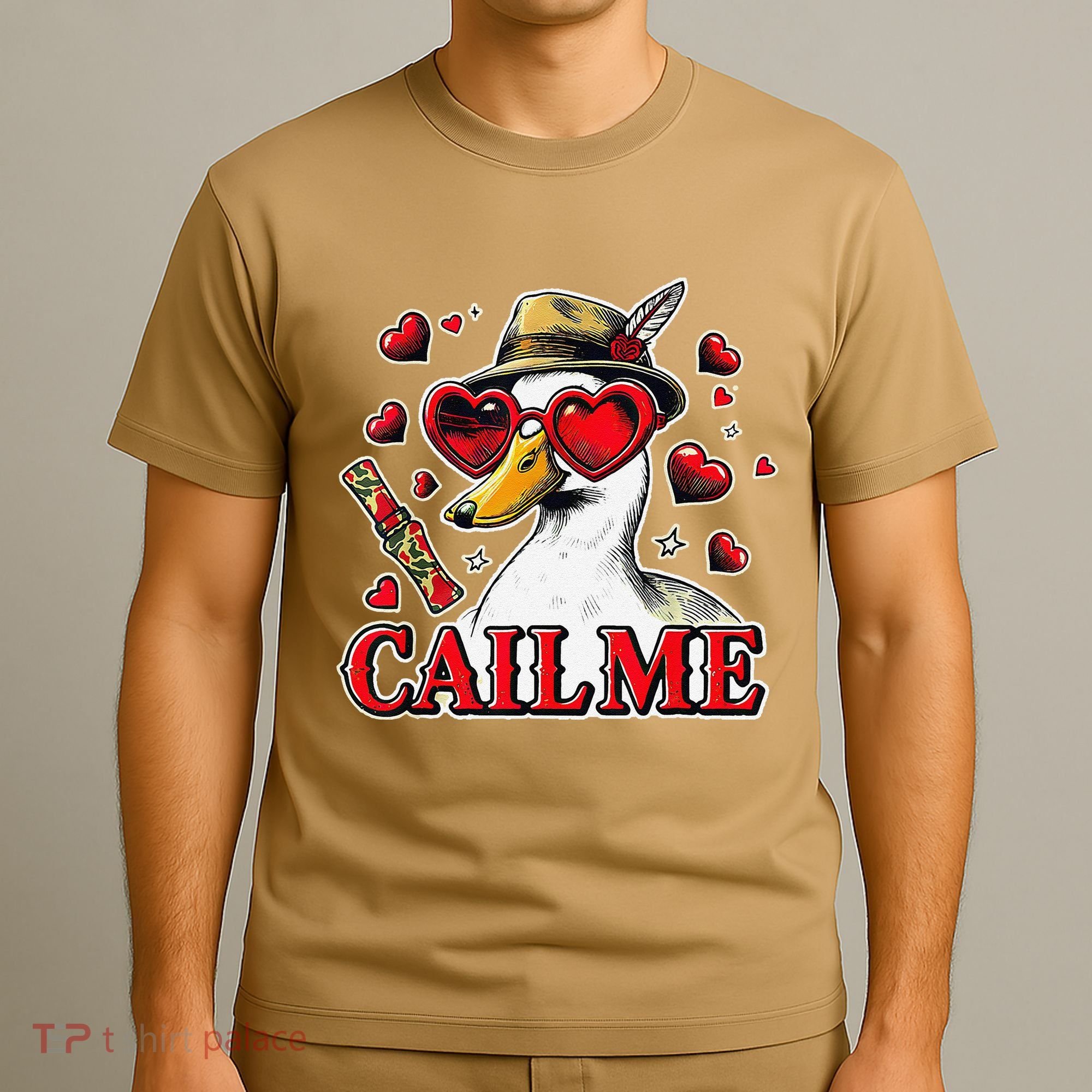 Call Me Valentines Duck Hunting Lover For Hunter T-Shirt