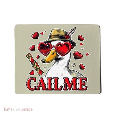 Call Me Valentines Duck Hunting Lover For Hunter Mousepad