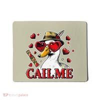 Call Me Valentines Duck Hunting Lover For Hunter Mousepad thumb 0