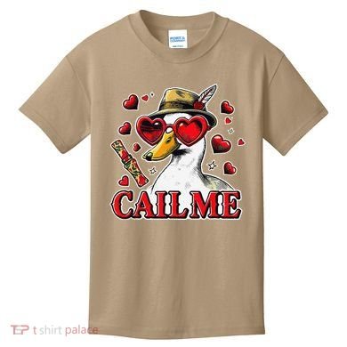 Call Me Valentines Duck Hunting Lover For Hunter Kids T-Shirt