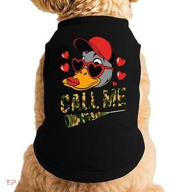 Call Me Valentines Duck Hunting Lover For Hunter Doggie Tank