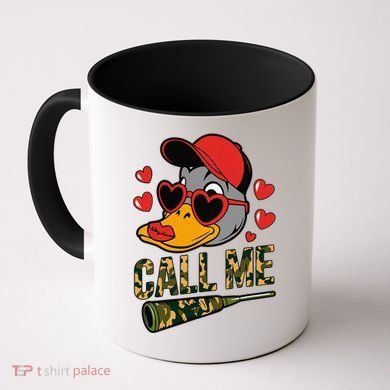 Call Me Valentines Duck Hunting Lover For Hunter Coffee Mug