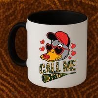 Call Me Valentines Duck Hunting Lover For Hunter Coffee Mug thumb 2